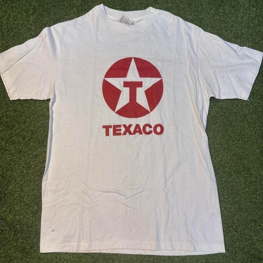 VINTAGE 90s | Texaco Big Logo Nascar Racing T-Shirt sz L